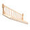 Escalier miniature en bouleau pour maison de poupée échelle 1/12 bricolage angles arrondis 7