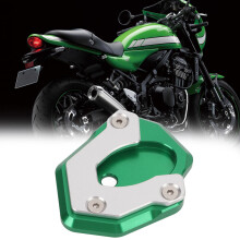 Plaque de béquille en aluminium vert Z650/Z900