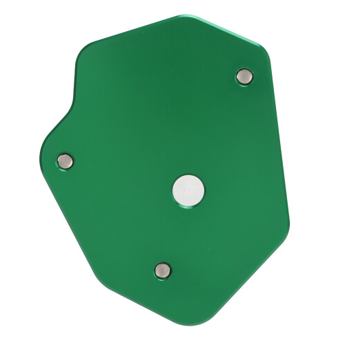 Plaque de béquille en aluminium vert Z650/Z900 2