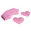 10 pezzi di toppe a forma di cuore rosa termoadesive, 8,2 x 7 cm, cotone 16