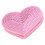 10 pezzi di toppe a forma di cuore rosa termoadesive, 8,2 x 7 cm, cotone 11