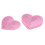 10 pezzi di toppe a forma di cuore rosa termoadesive, 8,2 x 7 cm, cotone 7