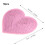 10 pezzi di toppe a forma di cuore rosa termoadesive, 8,2 x 7 cm, cotone 10