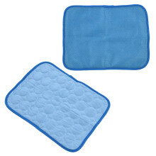 Tapis auto-refroidissant bleu pour animaux de compagnie, pliable, 29  38 cm