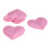 10 pezzi di toppe a forma di cuore rosa termoadesive, 8,2 x 7 cm, cotone 3