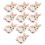 Toppe termoadesive a forma di coniglietto carino 10 pezzi 5x3,5 cm 1
