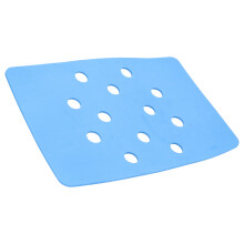 Cuscino per sedile da bagno in EVA blu perforato mantiene caldo cuscino per sgabello da doccia per anziani