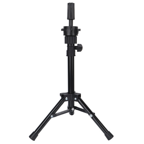 Soporte para cabeza de aluminio ajustable de 57 cm plateado