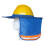 Casque avec rebord anti-soleil, taille unique, Orange/Vert/Bleu 5