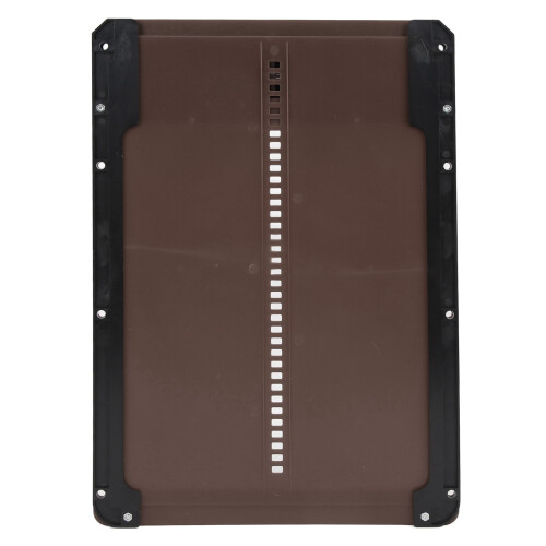 Puerta de gallinero de plástico marrón con sensor de luz 3xAA