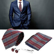 Set di cravatte da uomo con motivo classico, cravatta da business per l'ufficio formale, idea regalo