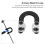 D Loop in lega di alluminio 7g nero per arco composto 5