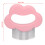Peine Cat Shell de ABS, para masaje seguro, 9x9 cm, rosa 5