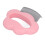Peine Cat Shell de ABS, para masaje seguro, 9x9 cm, rosa 2