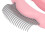 Peine Cat Shell de ABS, para masaje seguro, 9x9 cm, rosa 9