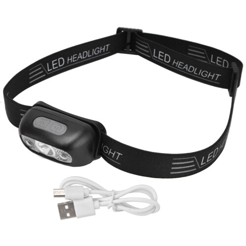 Luz frontal USB mini 1200mAh 6x3x3.5cm Negro 1