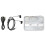 TON007B Blanc Bluetooth Cassette à renversement automatique 2xAA 3