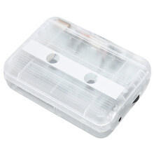 TON007B Blanc Bluetooth Cassette Ă renversement automatique 2xAA