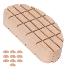 10 piezas de almohadillas de madera para cascos de vacas y caballos, 11x5x2 cm