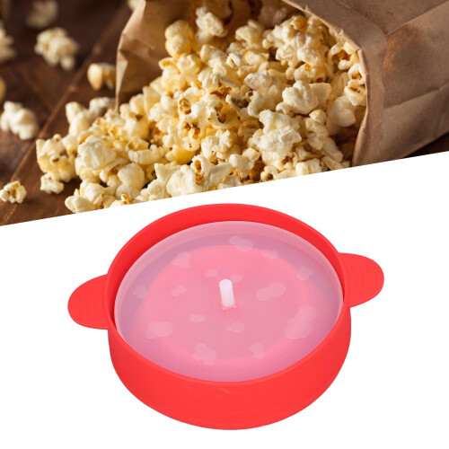 Palomitero de silicona para microondas rojo 26x14cm 2