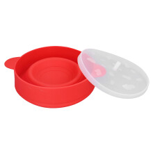 Palomitero de silicona para microondas rojo 26x14cm