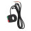 Interruttore 2-in-1 clacson/faro 12-72V 22.2mm Rosso Verde 4