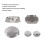 Conjunto de tapas de culata de aluminio de 5 piezas para 70cc/90cc/110cc 8