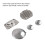 Conjunto de tapas de culata de aluminio de 5 piezas para 70cc/90cc/110cc 7