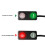 Interruttore 2-in-1 clacson/faro 12-72V 22.2mm Rosso Verde 10