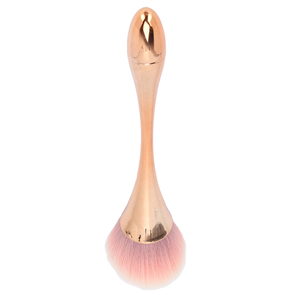 Portable Single Makeup Brush Fluffy Powder Brush Soft Manicure Dust Removal Brush Rose Gold