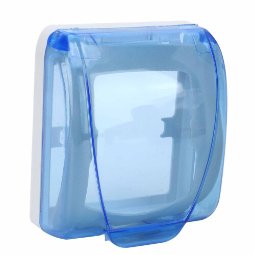 Type 86 Étanche Transparent Bleu 115x95x45 mm