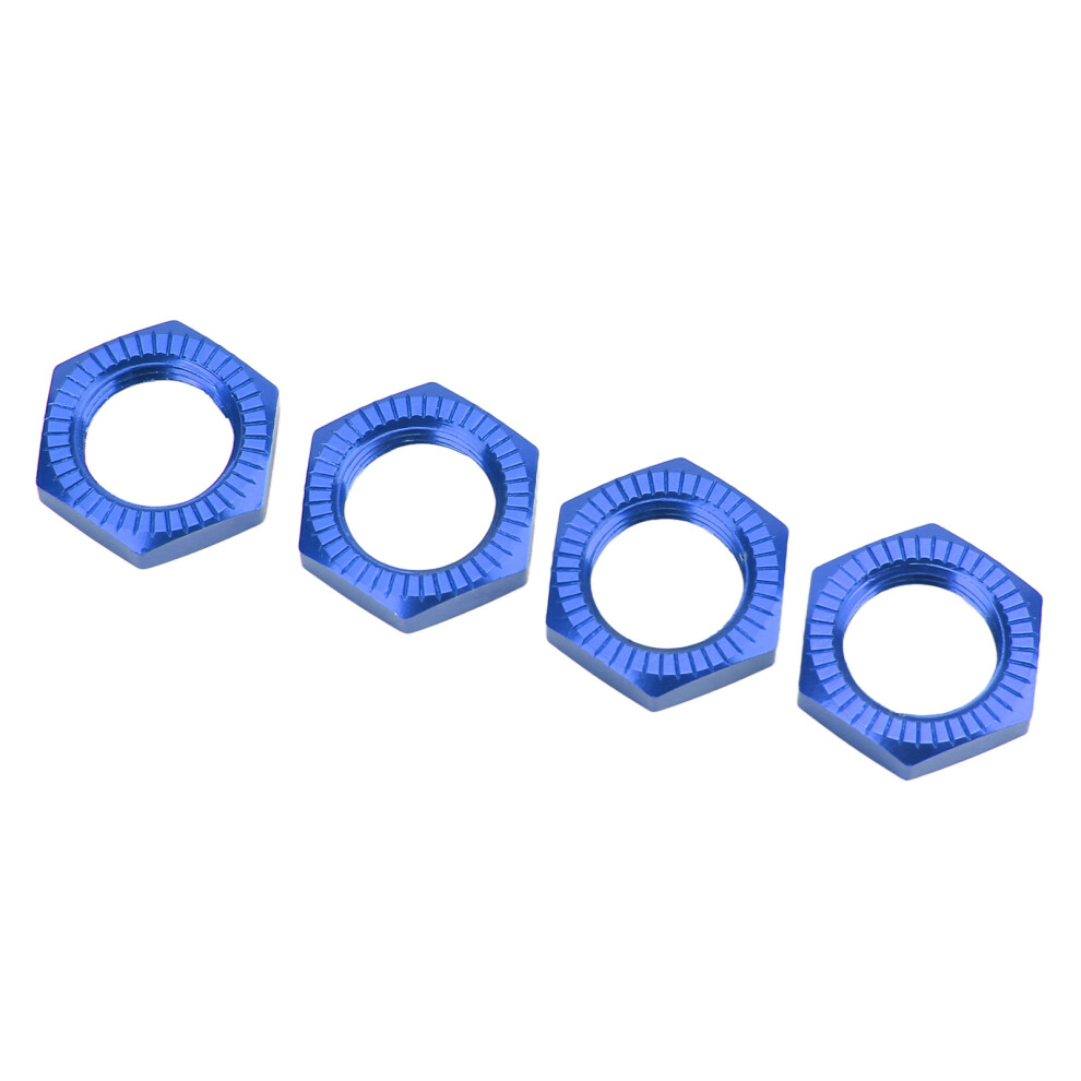 4Pcs 17Mm Aluminum Alloy Wheel Hex Hub Nut For 1/8 Rc Model Car Upgraded Accessoryblue 3371321718040