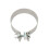 Collier d'échappement universel 4 po 304/Carbone argenté 15