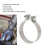 Collier d'échappement universel 4 po 304/Carbone argenté 10