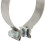 Collier d'échappement universel 4 po 304/Carbone argenté 8