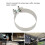 Collier d'échappement universel 4 po 304/Carbone argenté 7