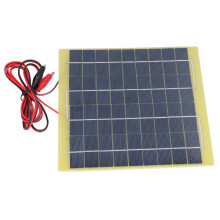 Pannello solare al polisilicio da 5 W, 18 V, 19,7 x 21,8 cm