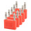 5 pièces de connecteurs banane à double rangée 4mm rouge 32A 15