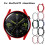 GT3 46 mm rouge coque intégrale avec verre trempé 4