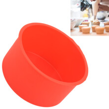 Moldes redondos de silicona para pasteles, 9x9x5 cm, Color: Como se muestra