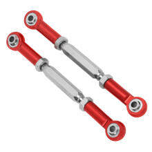 Ensemble de 2 biellettes de direction réglables rouges de 87 à 109 mm pour RC 1/10