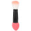 Pennello per blush a doppia testa in ABS, rosso rosa - morbido e soffice 2