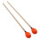 1 Pair Marimba Mallets Medium Hard Yarn Head with Maple Handle for Percussion Playing MQ‑06Orange 14