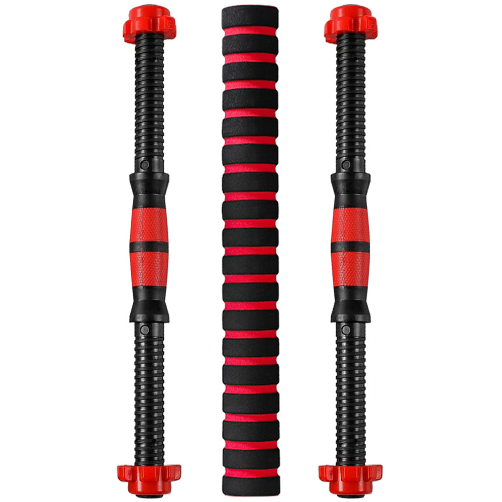 Threaded Dumbbell Handle Bars Extension Bar Set Adjustable Dumbbell Bars for Weight Lifting Home Gym Fitness Exercise