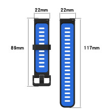 Correa de silicona de 22 mm para GT Runner, GT3 de 46 mm negro