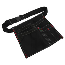 Outdoor-Leinen-Gürttasche mit mehreren Taschen – Schwarz, 136 g