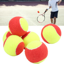 6Pcs Kids Tennis Balls Premium Plush Natural Rubber Lightweight Soft Safe Elastic Waterproof Youth Tennis Balls