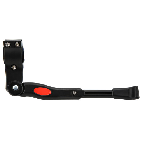 Béquille de vélo en alliage d'aluminium noire 34 cm