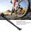 Béquille de vélo en alliage d'aluminium noire 34 cm 11