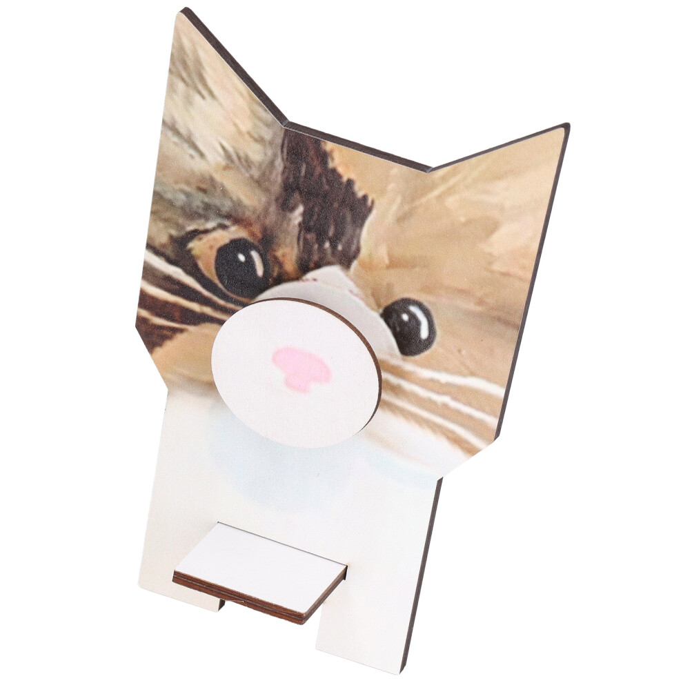 Animal Shape Glasses Holder Unique Beautiful Design Natural Odorless Composite Wood Eyeglasses Display StandCat-image-OPC-PHVRFT6-NEW